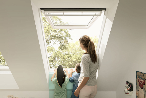 Купить Мансардное окно VELUX PREMIUM Панорамное GPU MK06 0068 78х118см / Белое полиуретановое / пластиковое / ручка сверху и снизу / двухкамерное - изображение 2